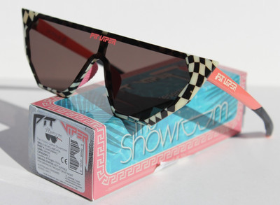 PIT VIPER The Victory Lame Showroom Sunglasses Checkered/Smoke NEW
