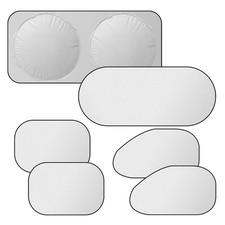 6PCS Car Windshield Sun Shade Reflective Foldable Side Window Sunshade
