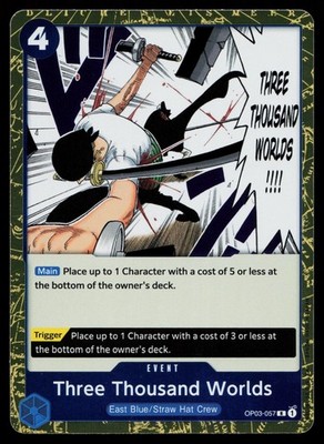 Three Thousand Worlds OP03-057 Rare Pillars of Strength One Piece Near Mint