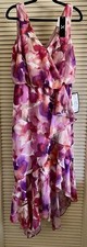X by XSCAPE Women’s Floral Sleeveless Dress Sz 8 High Waist Flowy Ret. $159 NWT