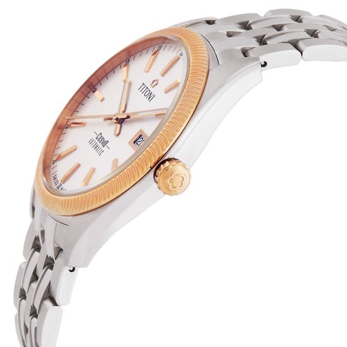 Orologio Uomo Titoni Cosmo Automatico Quadrante Argento 878 SRG-606 - Foto 2 di 3