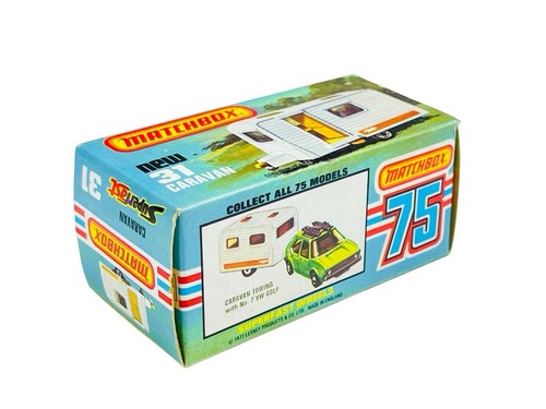 Matchbox Lesney Superfast MB31 Caravan Camper Trailer w/L Box - Picture 9 of 12