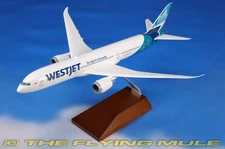 Skymarks 1:200 787-9 Dreamliner WestJet Airlines C-GUDH w/Wood Stand