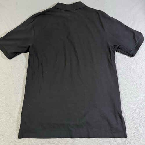 Vintage Polo Ralph Lauren Large Tall Solid Black Short Sleeve Polo Shirt Casual - Bild 3 von 5