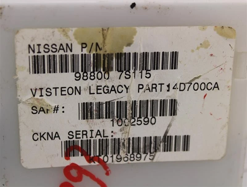 MÓDULO DE CONTROLE DE MEMÓRIA COMPUTADOR Nissan Armada Titan 2004-2011 988007S115 916382 - Imagem 4 de 4