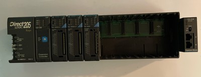 Koyo PLC Direct D2-09B Direct Logic 205 9-Slot PSM D2-16ND3-2, D2-16NA, D2-CM