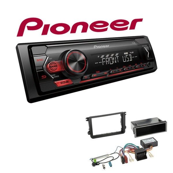 Pioneer 1-DIN Autoradio USB AUX Android Set FüR Seat Toledo IV Schwarz Canbus-image