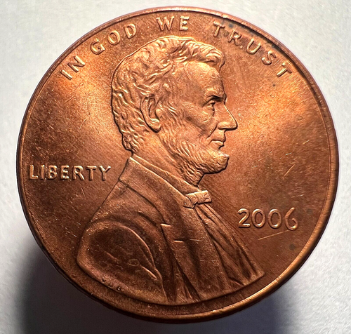 2006 P Lincoln Memorial Cent-"Doubled Die Reverse"(1DR-022)-AU-RED/BN--Awesome! - Picture 4 of 5