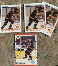 Paul Reinhart Hockey Cards. Vancouver Canucks