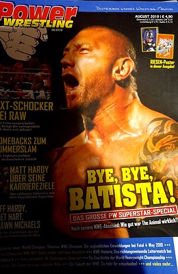 Power Wrestling August 2010 WWE WWF TNA + 2 Poster (Summerslam, Rey Mysterio)