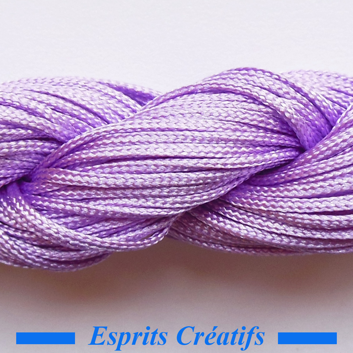 Fil Nylon Tressé 1mm - Pour Bracelets Shamballa, Macramé, Perles 12mm - 4 Couleurs Au Choix