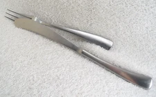 Larch Satin Salad Fork & Dinner Knife Lot  Studio William  Stainless Flatware