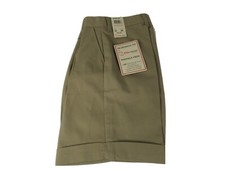 Becky Thatcher Elderwear Girl Slim Sz 12 Shorts Uniform Khaki Stretch Beige NWT