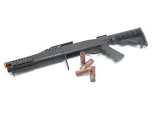 BBTac Airsoft Shotgun Pump Action Gun Spring Loaded M180-C2 Tactical Stock