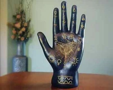 Black Palmistry Hand, Fortune Telling Hand, Oddities, Curiosities