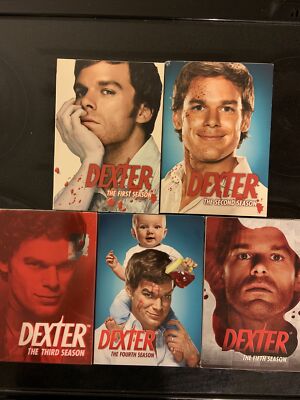 Dexter: The Complete Season 1 2 3 4 5 (DVD, 20-Discc Lot) 5 SEASON BUNDLE