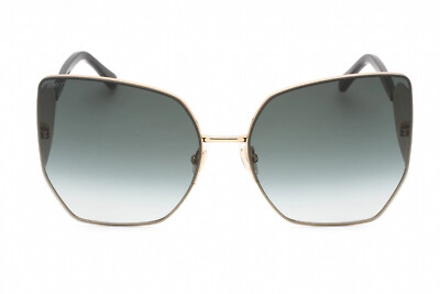 JIMMY CHOO River/S 02M2 9O Sunglasses Black Gold Frame Grey  display picture 2
