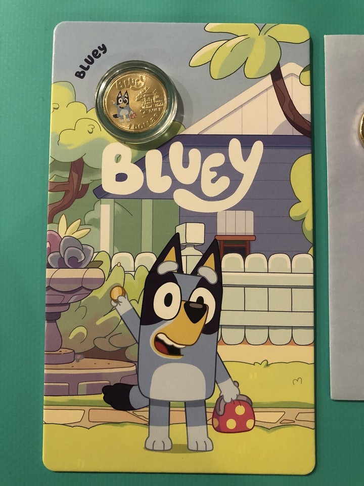 2024 $1 Bluey Keepy Uppy Dollar-bucks &amp; “Bluey” Coin Combo ⭐️ IN HAND ...