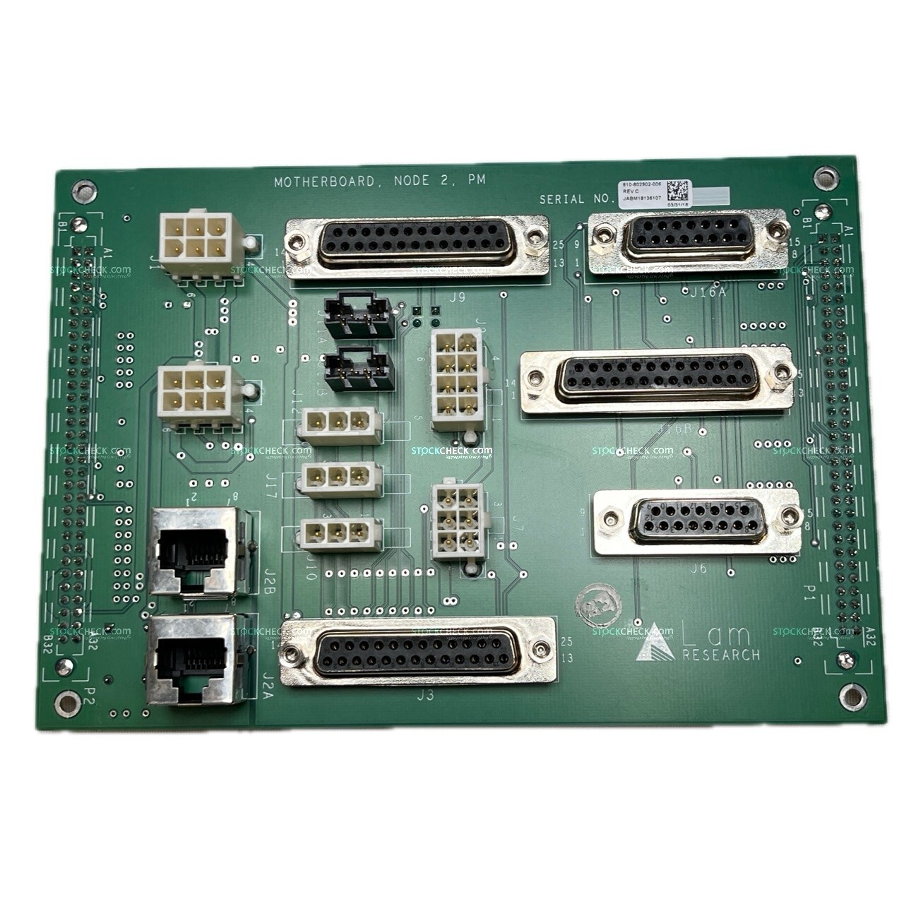 LAM Reserach 810-802902-006 Interface Board | Motherboard Node 2 PM