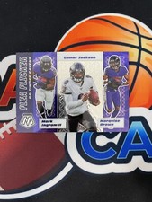 2020 Mosaic Baltimore Ravens Flea Flicker Insert #FF2 - Lamar, Ingram, Brown