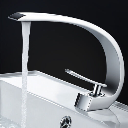 Bad Armatur Wasserhahn Waschbecken Waschtisch Waschtischarmatur Gebogen Design - Bild 5 von 12