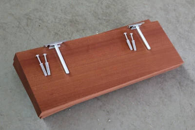 2x Wandboard Mahagoni Sapeli Massiv Holz Board Regal Steckboard Regalbrett NEU - Bild 1 von 4