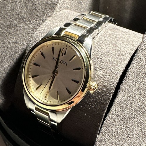 Bulova Sutton Women's Quartz White Dial Band 28mm Watch 98L277 - Picture 12 of 24
