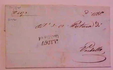 ITALY  1842 BERGAMO TO VORDELLO