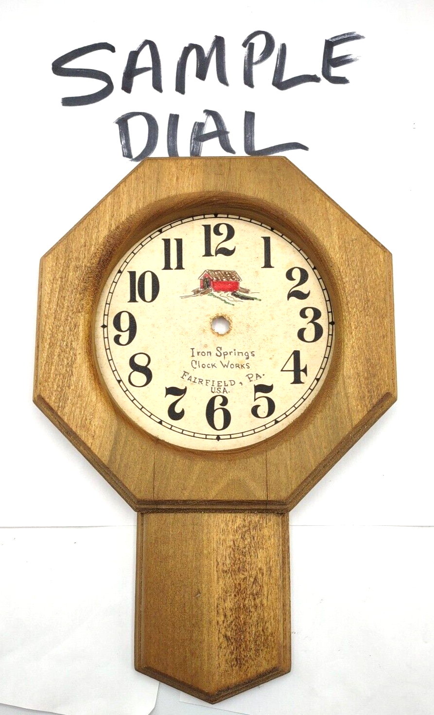 2 Custom 9" Oak REGULATOR/SCHOOLHOUSE Clock Kit For Use W/Battery