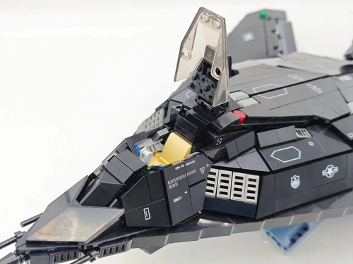 MOC F-117A Nighthawk Stealth Jet 1375 Pcs Military Brick Block Model Set NEW - Picture 12 of 14