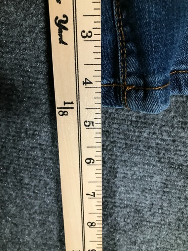 SONG Denim Shorts Girls Size 1/25 Casual Super High Rise Curvy Fit Summer Cute - Picture 9 of 9