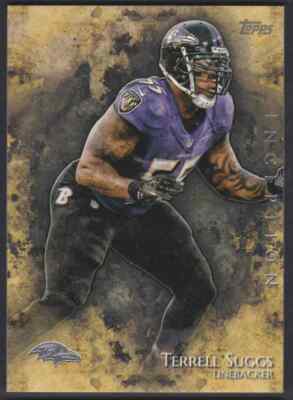 2014 TOPPS INCEPTION TERRELL SUGGS BALTIMORE RAVENS #44