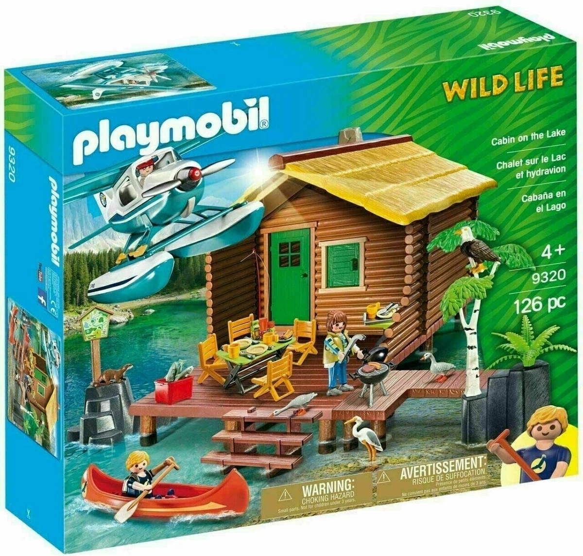 Playmobil Wild Life 9320 Cabin on the Lake NEW FREE SHIPPING