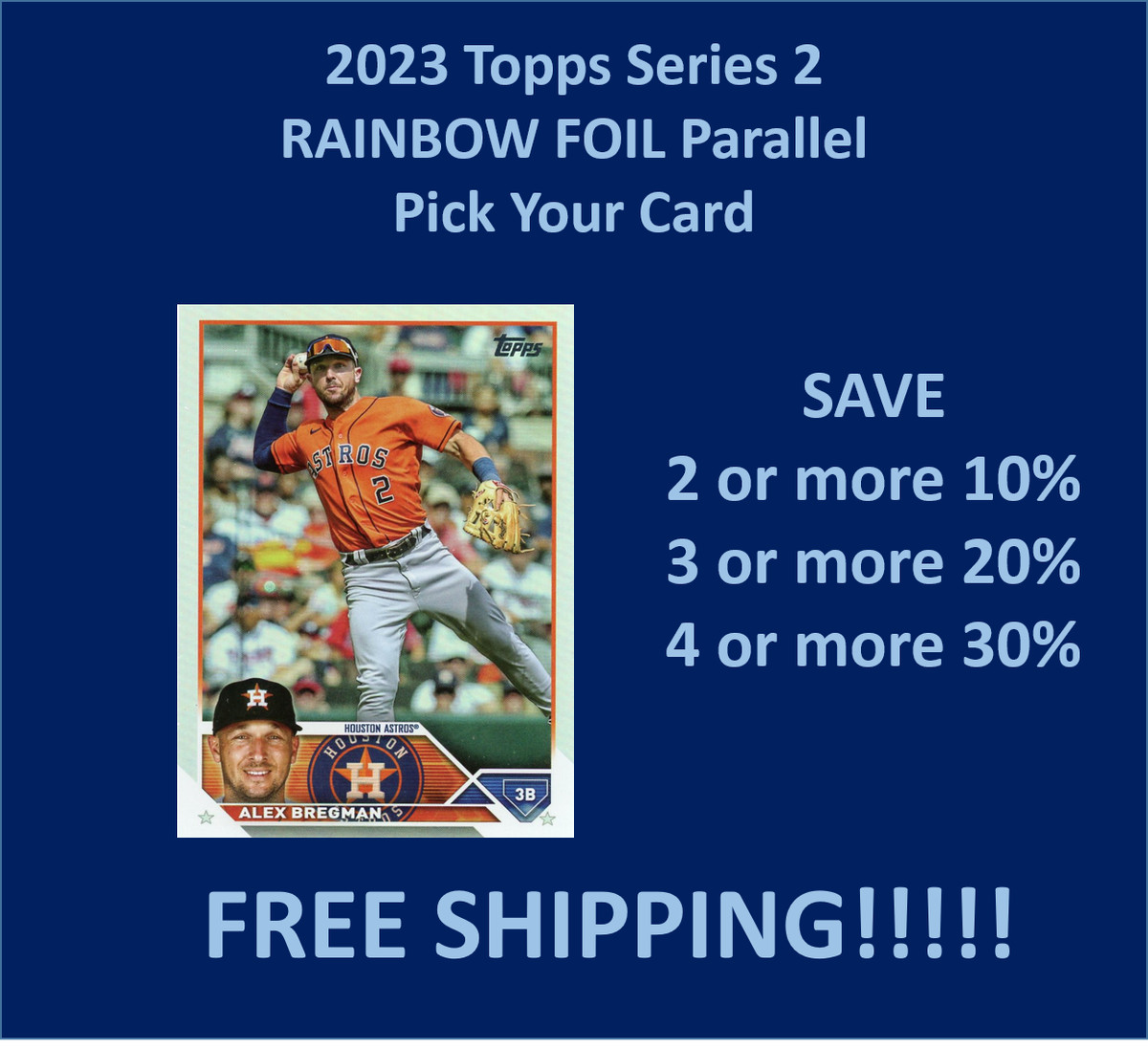 2023 Topps Series 2 RAINBOW FOIL Parallel You Pick/Complete Your Set!!!!!