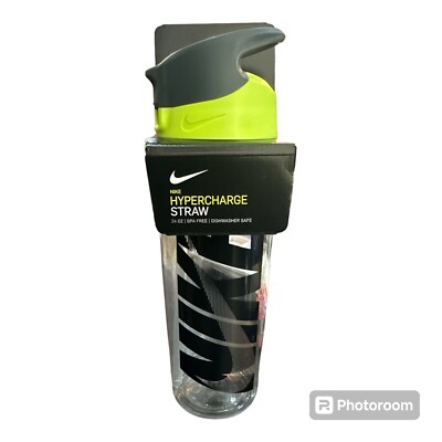 Nike Hypercharge Straw Trinkflasche 0,71 L BPA frei für Sport und Fitness
