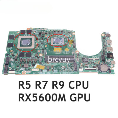 For DELL G5 SE 5505 Motherboard 19802-1 CN-0JT83K With R5 R7 R9 CPU+RX5600M GPU