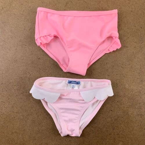 Paquete de 2 fondos de bikini rosa Jacadi Carter talla 24 meses nuevo - Imagen 1 de 6