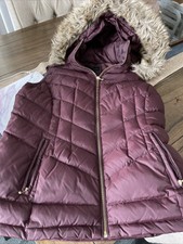 Metaphor Puffer Vest Medium Down Blend Wine Color Removable Hood