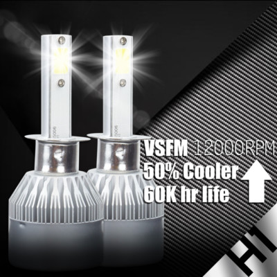 New Pair H1 388W 38800LM CREE LED Headlight Conversion Kit Beam Bulbs 6000K 2pc