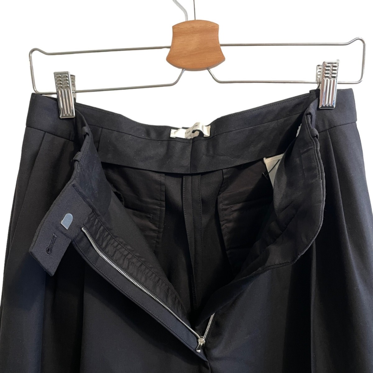 THE ROW Marian Pants ミッドウエスト ワイドパンツ The Row ''Marian'' Pants in Black | Santa Fe Dry Goods