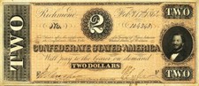1864 2 Csa T70 Reproduction Civil War Judah P. Benjamin Pictured 1864 2 Csa T70 Reproduction Civil War Judah P. Benjamin Pictured