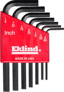 Eklind 10807 7 Piece T10-T40/Short Torx L-Key Set 