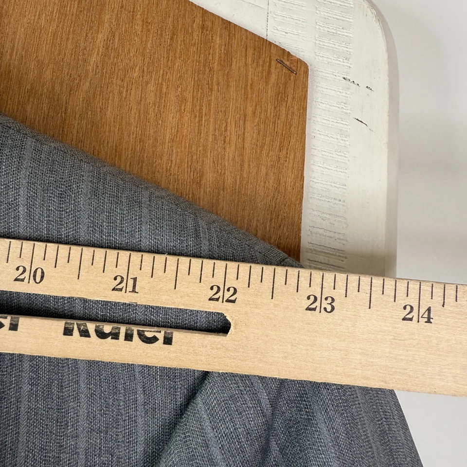 Traje Joseph Abboud Para Hombre 58L Gris Rayas 2 Botones TG Di Fabio Super 120s Lana Foto 4 de 4