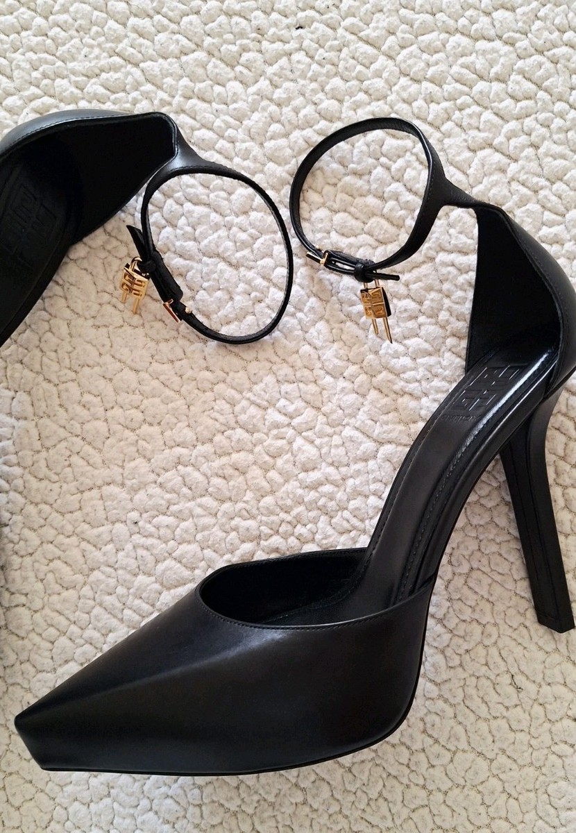 GIVENCHY G-lock Platform Women Leather Pump Black EU 40 US  display picture 1