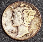 1942 S MERCURY DIME 90% SILVER US COIN - Errors? Old Collection New 2 Market 10A