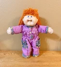 Vintage Cabbage Patch Kids Doll HM19 Girl With Red Hair In Designer Line Jumper