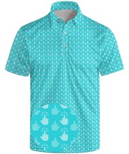 Funny Golf Shirts for Men Crazy Funny Golf Polo Shirt Fun Hawaiian Golf Polos...