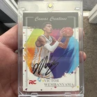 Victor Wembanyama Canvas Creations Rookie Autograph #1/250 Basketball Card