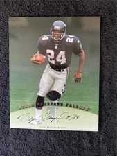 Byron Hanspard Falcons Auto 1997 Leaf Donruss 8x10 Signature Series Photo Card