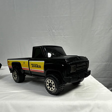Vintage Tonka 4x4 Pickup Truck Black Pressed Steel 15" Made in USA